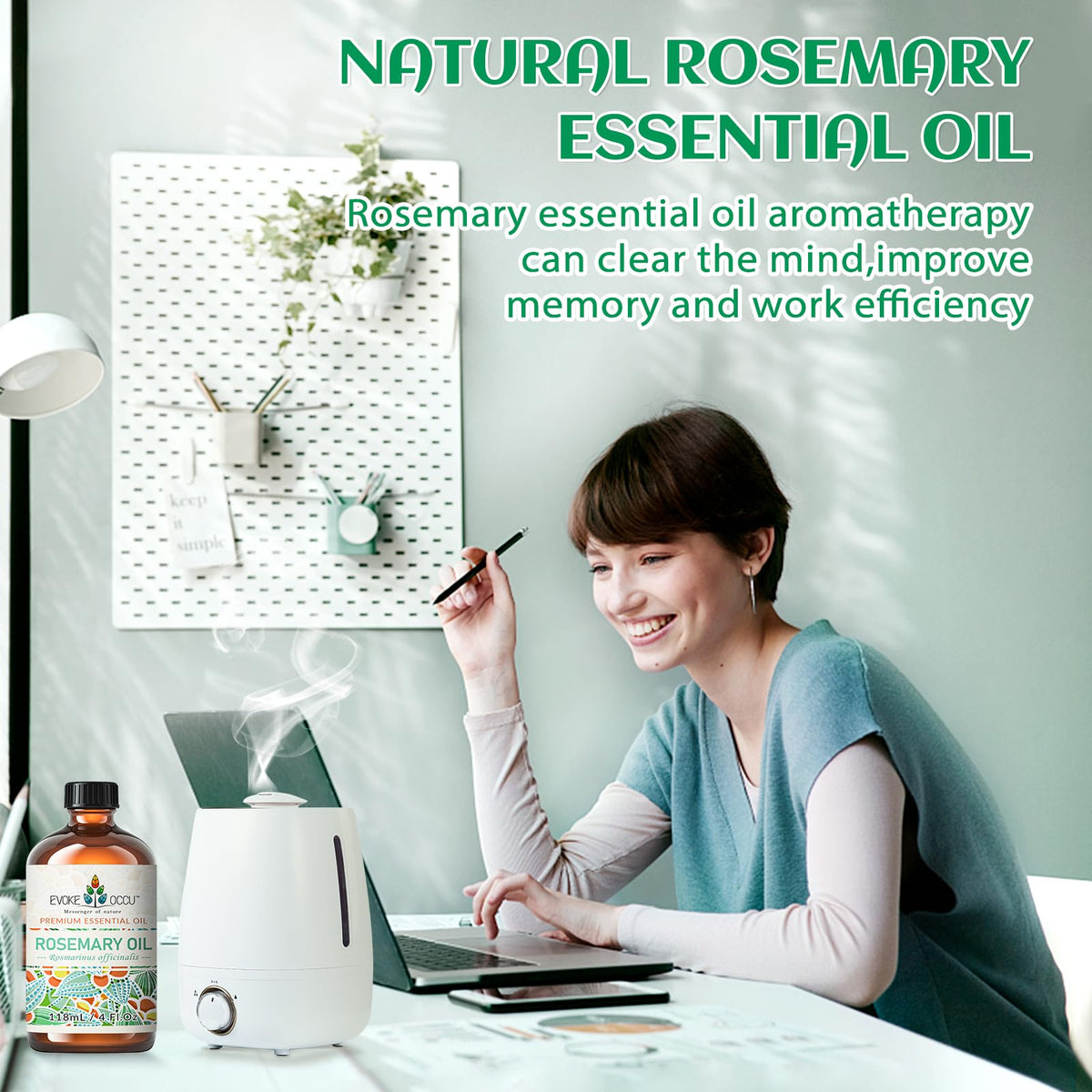 Rosemary and Lavender Essential Oil 4 Fl Oz A852