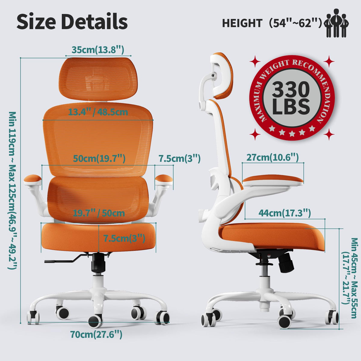 Ergonomic Office Chair with Lumbar Support D924087