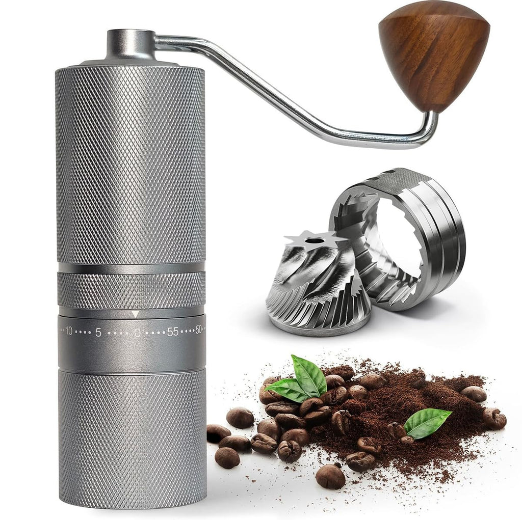 Manual Portable Coffee Grinder with 7 Star Conical Burr C711