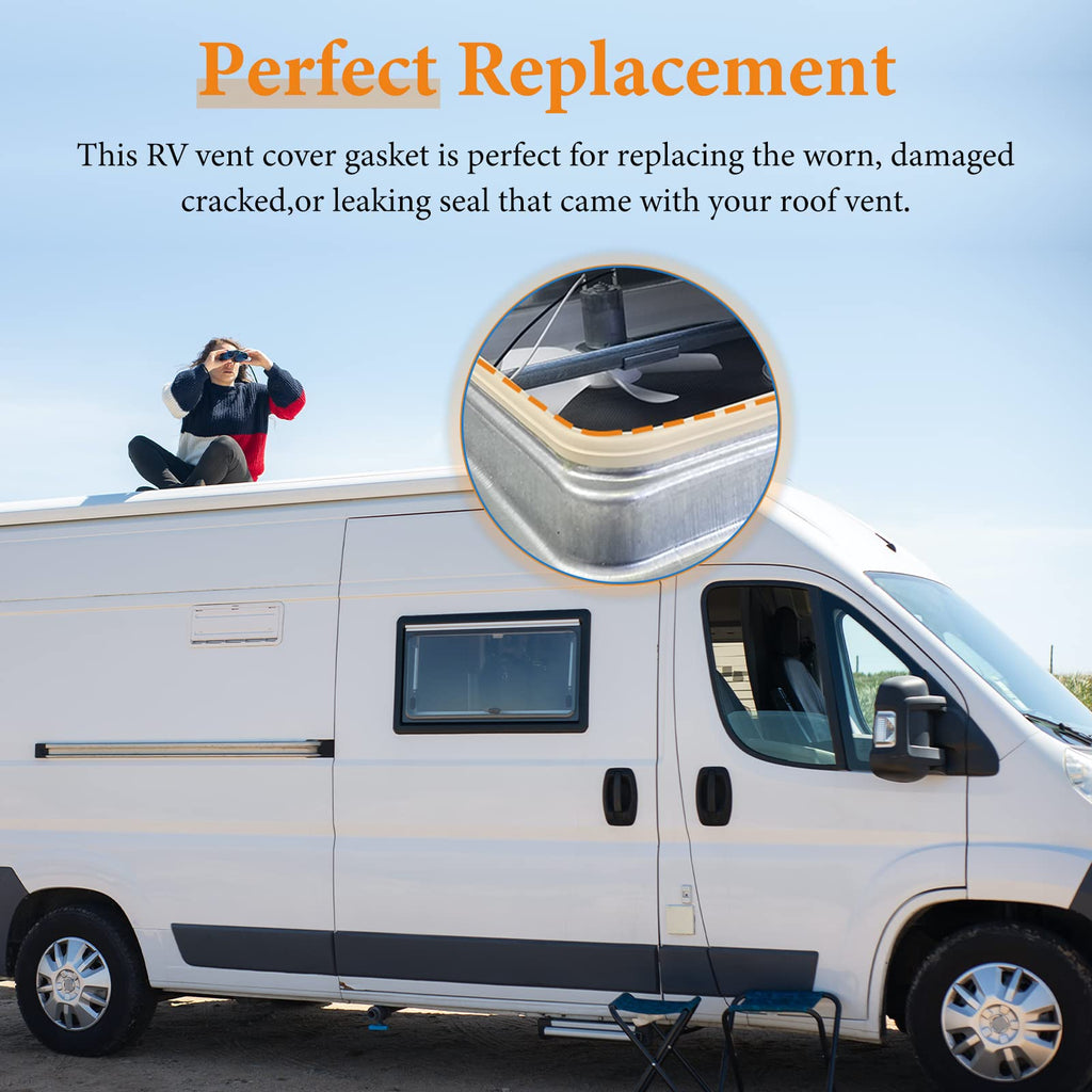 RV Roof Vent Vinyl Seal 2 Pack Q192
