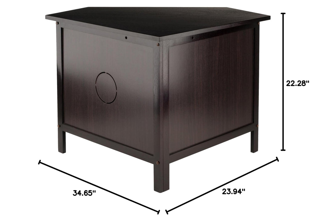 Espresso Corner TV Stand A298