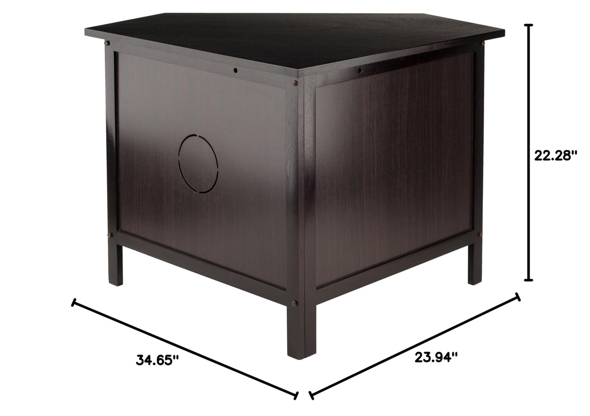 Espresso Corner TV Stand A298