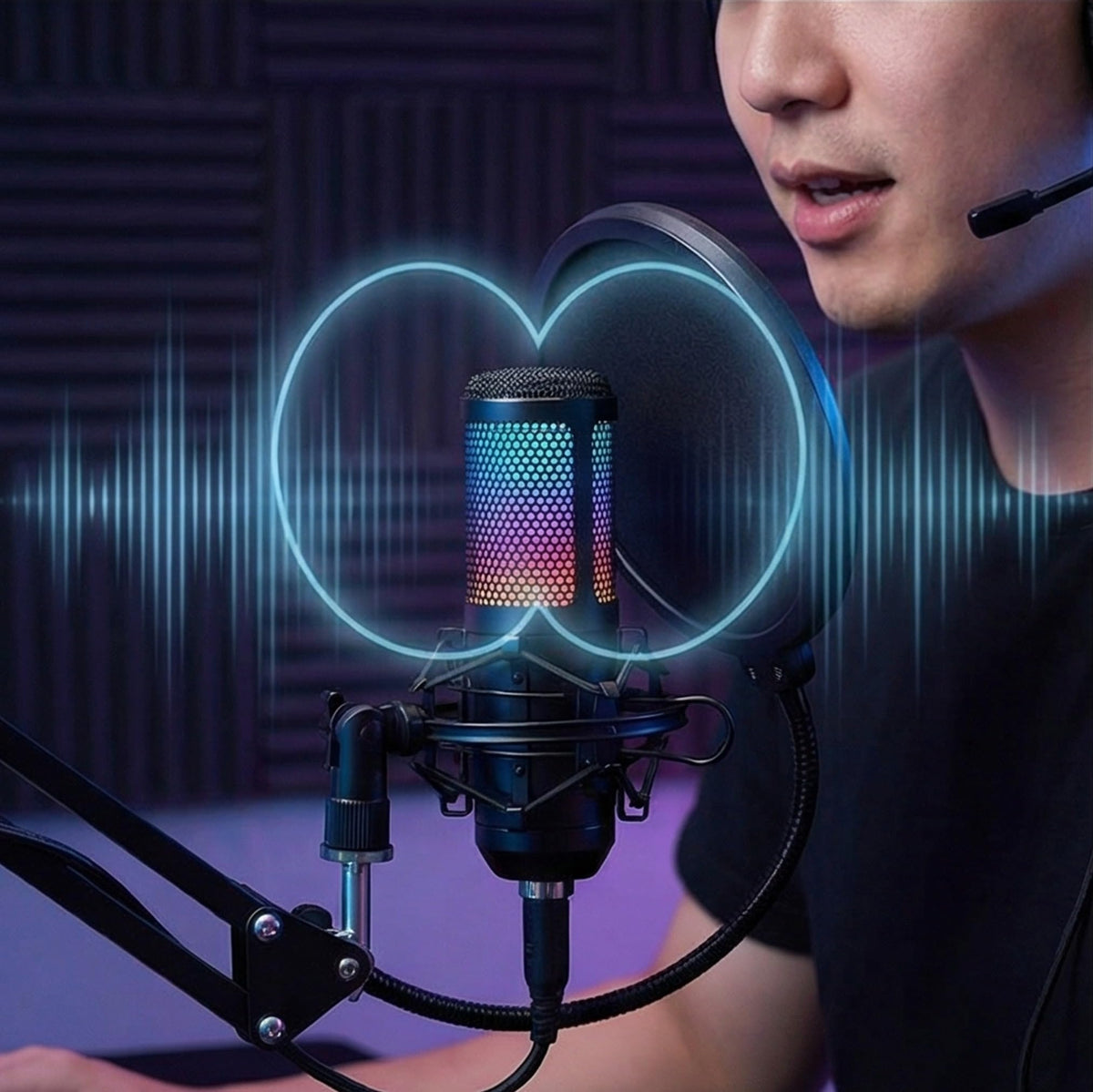 USB Condenser Gaming Mic with Shock Mount A5983