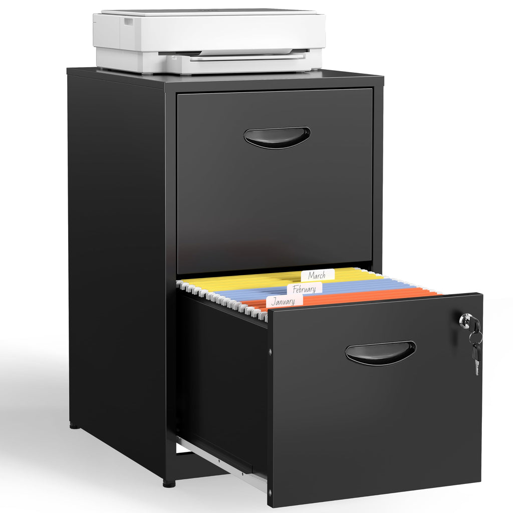 2 Drawer Metal File Cabinet with Lock L95584