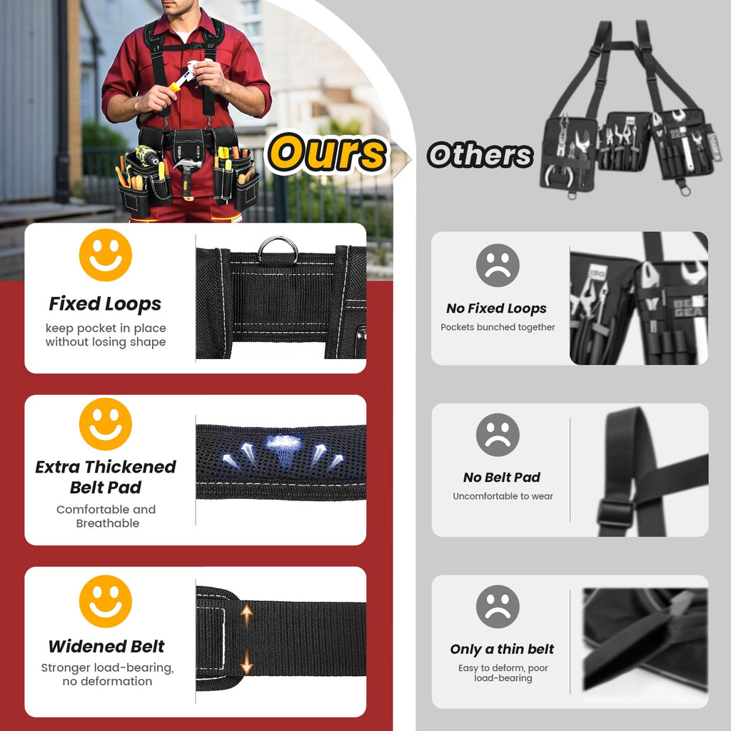 Tool Belt with Suspenders B640361