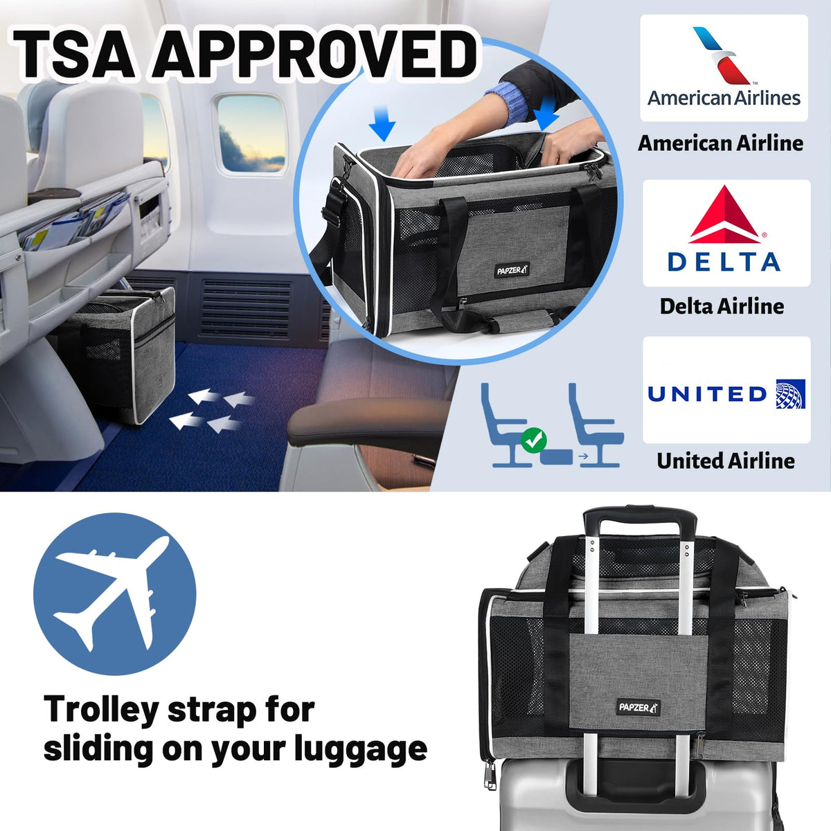 Top-Expandable Cat Carrier 18x11x11 V2589