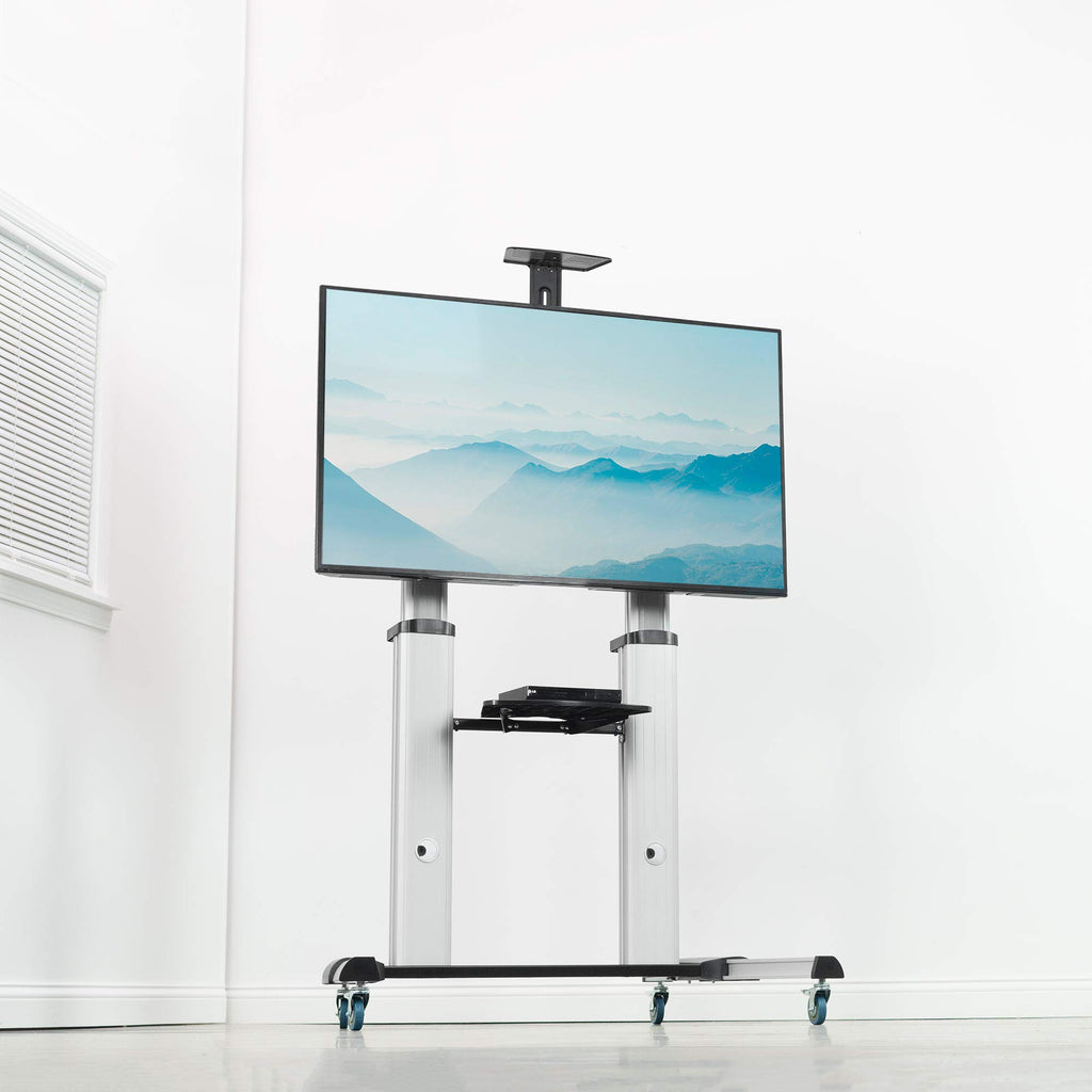 Adjustable Rolling Mobile TV Stand E51350