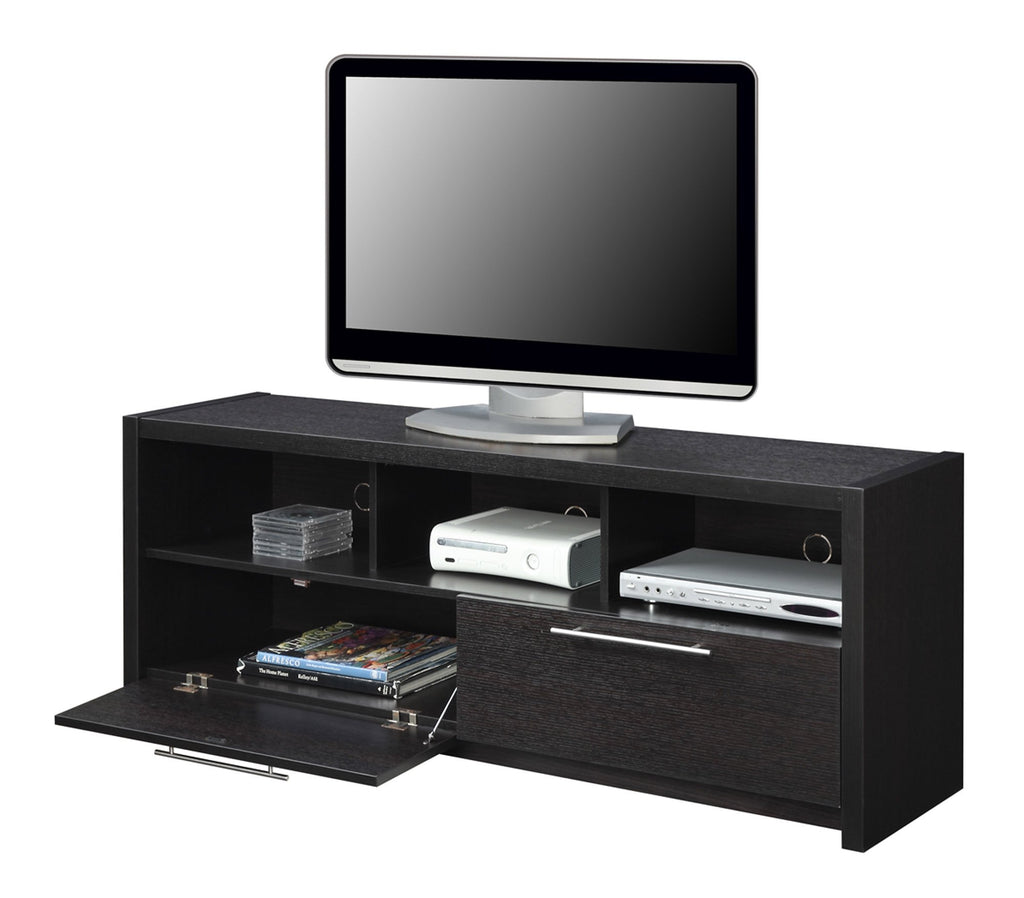 Espresso TV Stand with Storage Cabinets & Shelves K57147