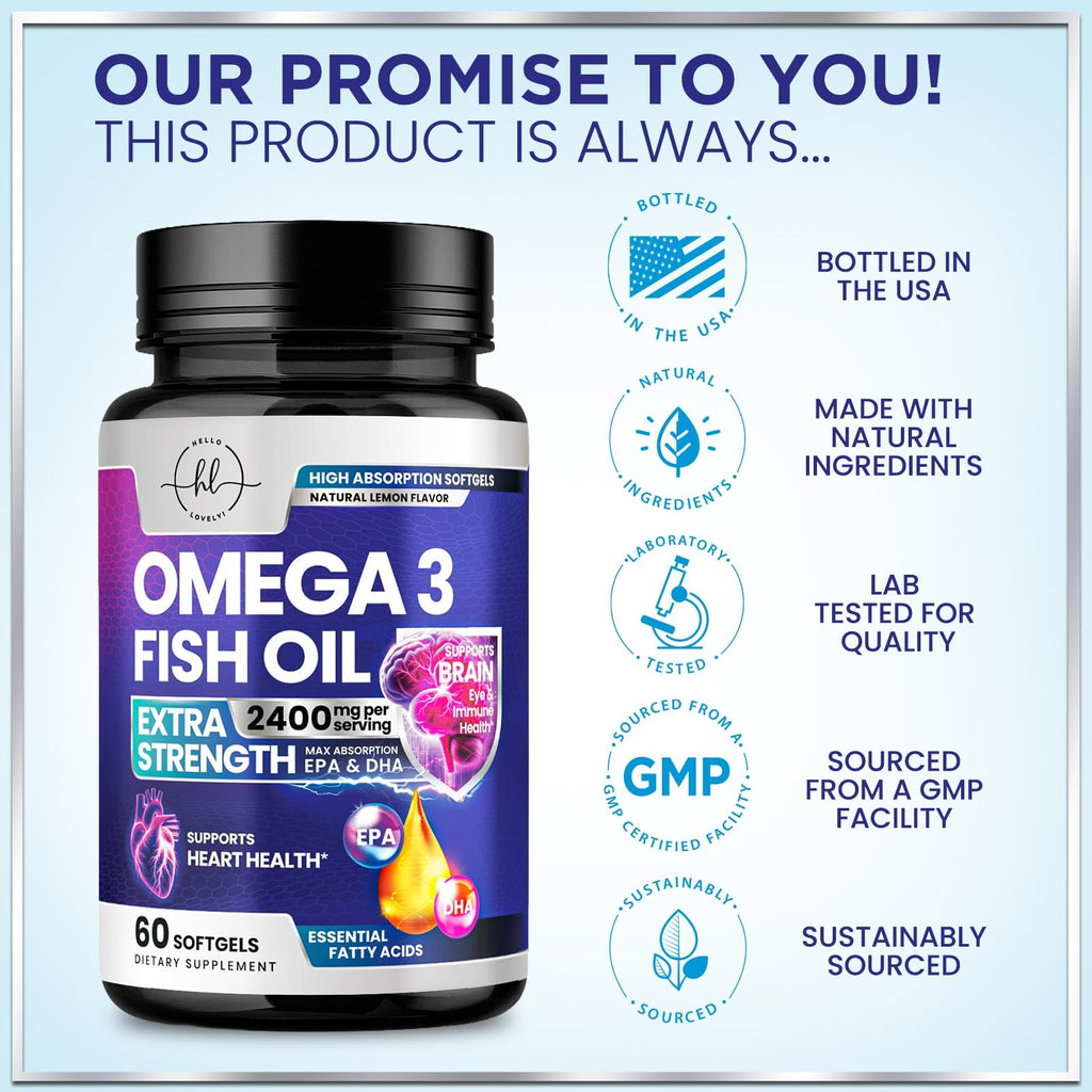 2400mg Omega 3 Fish Oil Softgels X27751