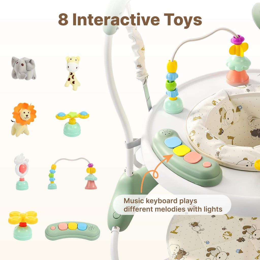 Green 3-in-1 Baby Jumper Activity Center D755973