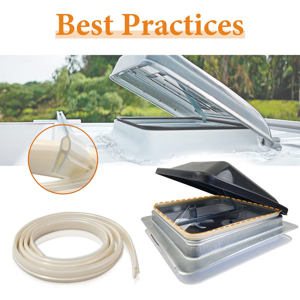 RV Roof Vent Vinyl Seal 2 Pack Q192