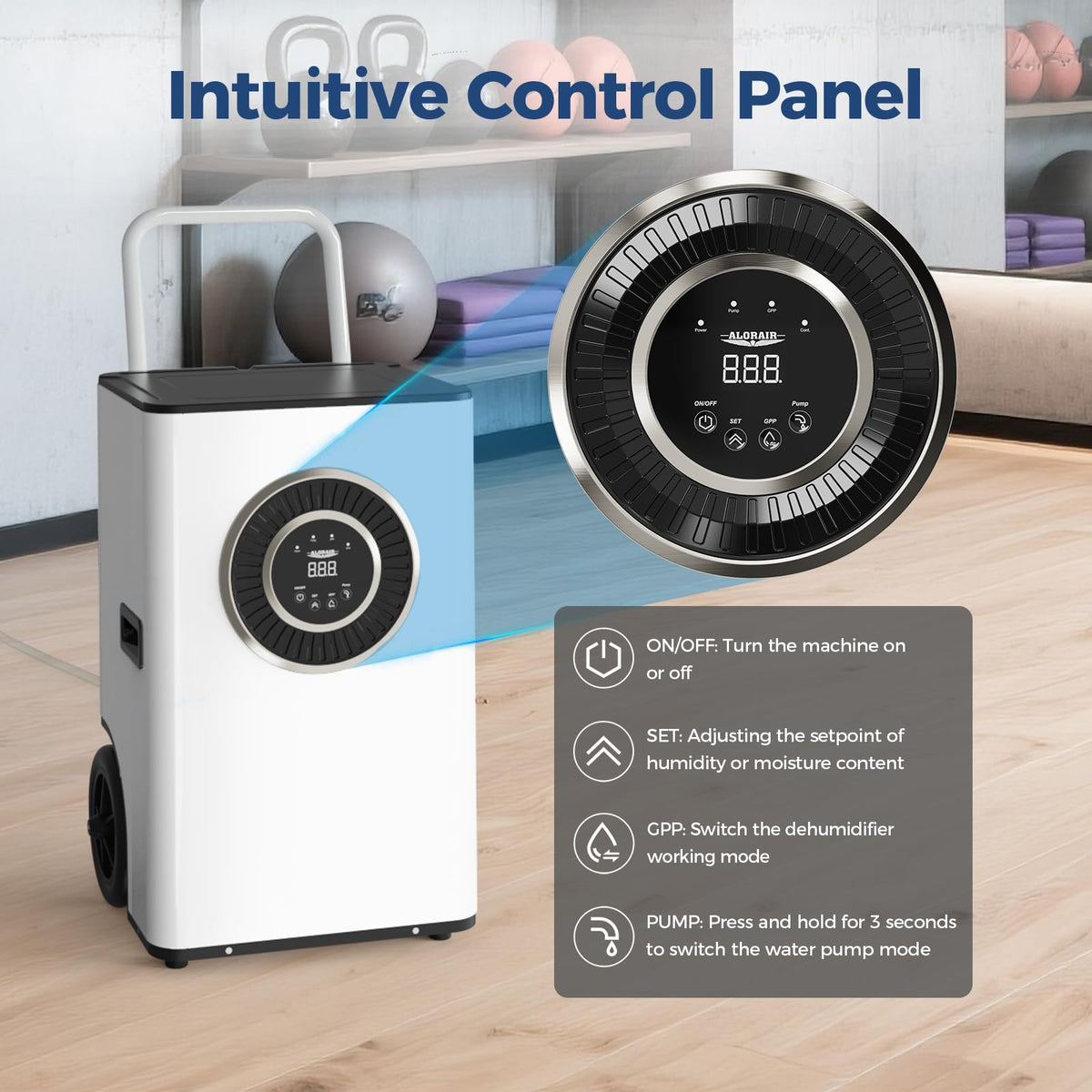 110 PPD Portable Commercial Dehumidifier with Pump A934181
