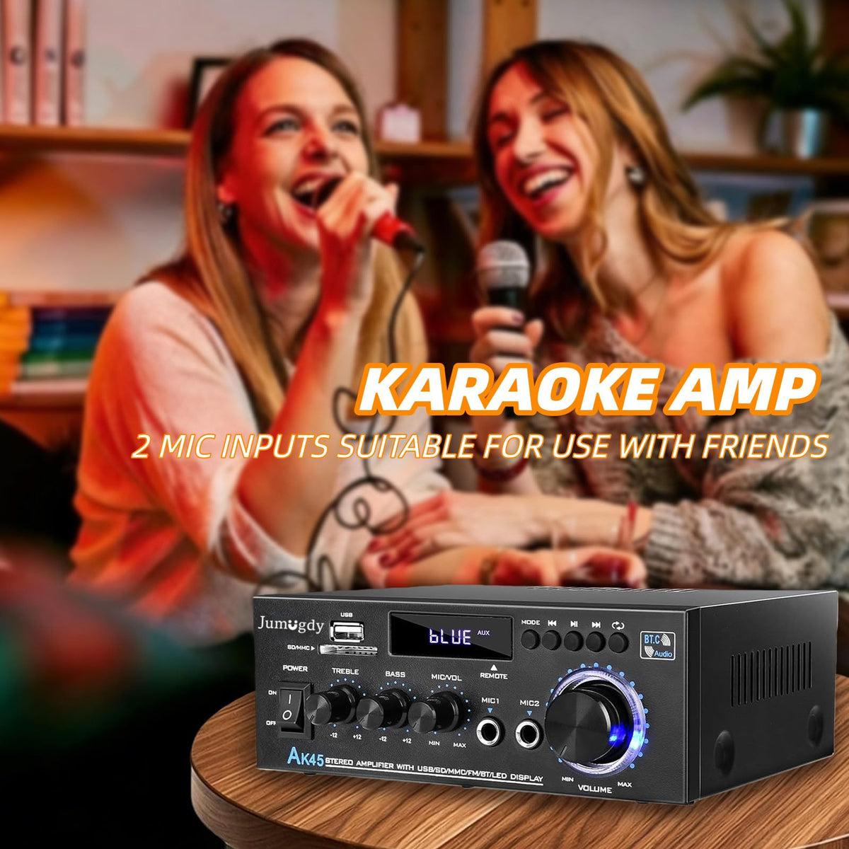 800W 2 Channel Bluetooth Power Amplifier E839