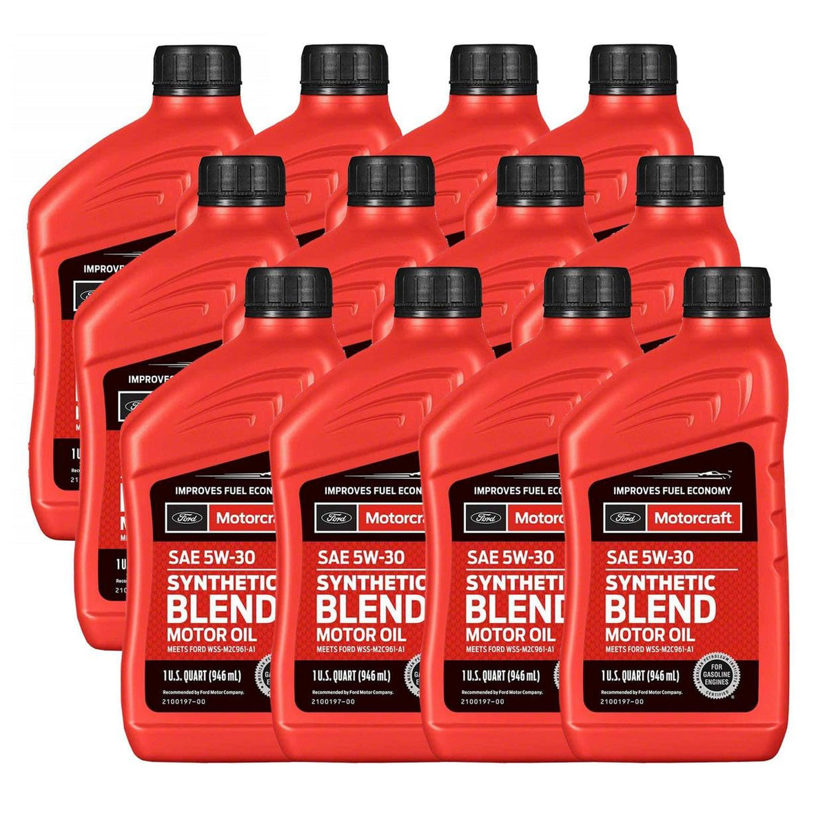 SAE 5W-30 12 Quarts Synthetic Blend Motor Oil S18705