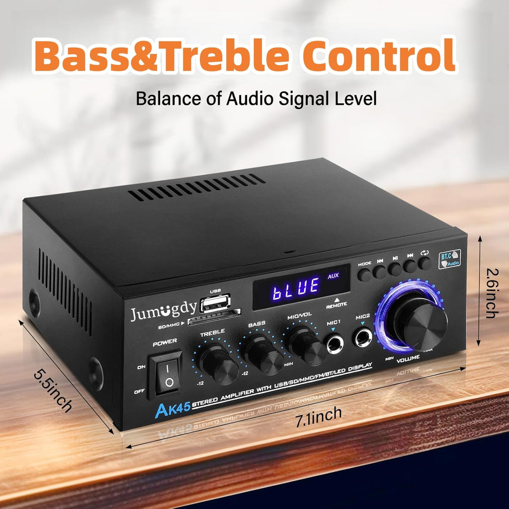 800W 2 Channel Bluetooth Power Amplifier E839