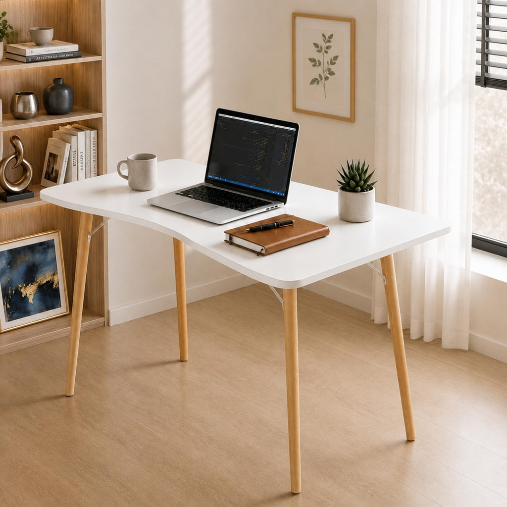 White Computer Desk A438