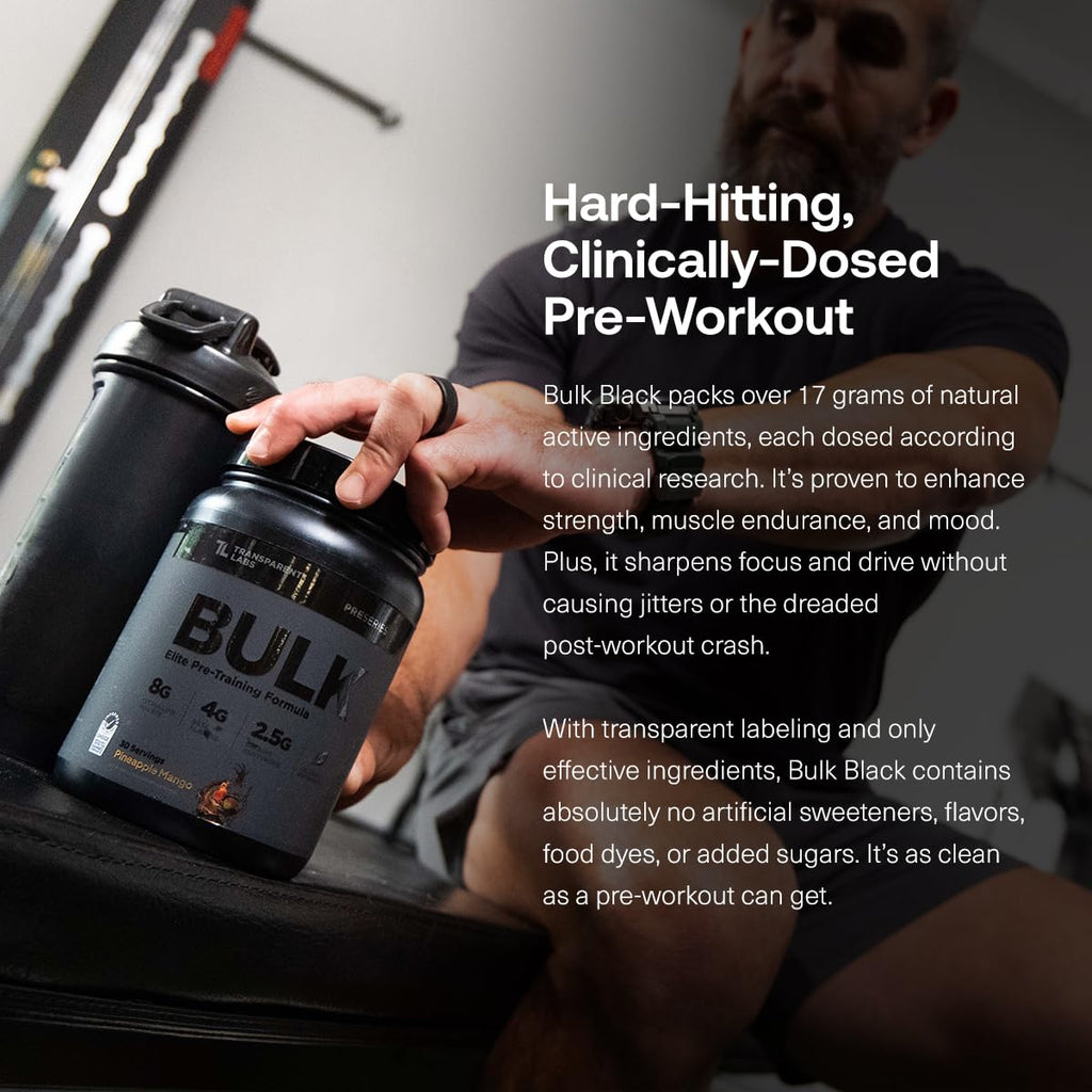 Sugar Free Pre Workout with Beta Alanine, Citrulline Malate & Caffeine, 30 Servings S611925