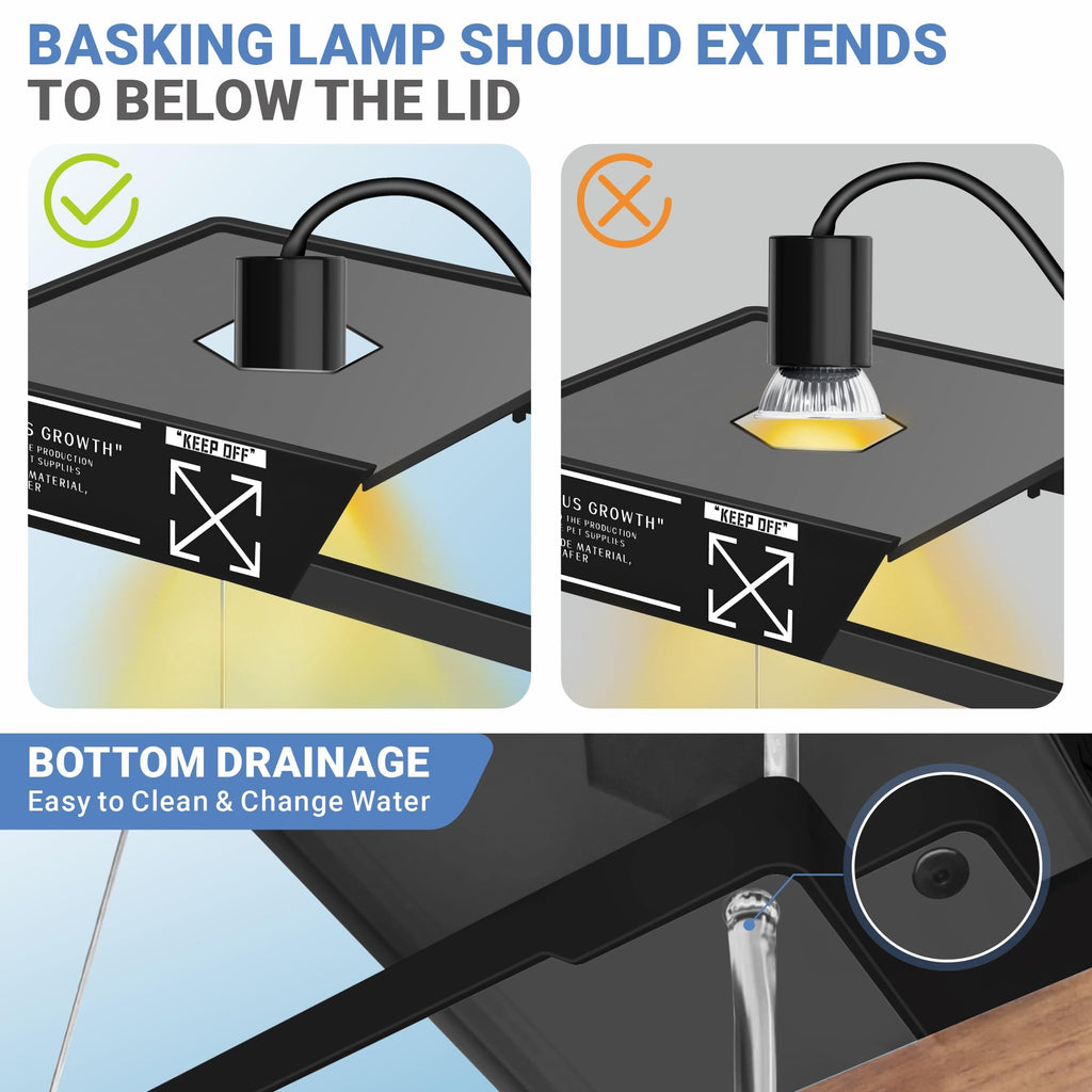 Aquatic Turtle Tank with Lamp and Filter Kit Q9725
