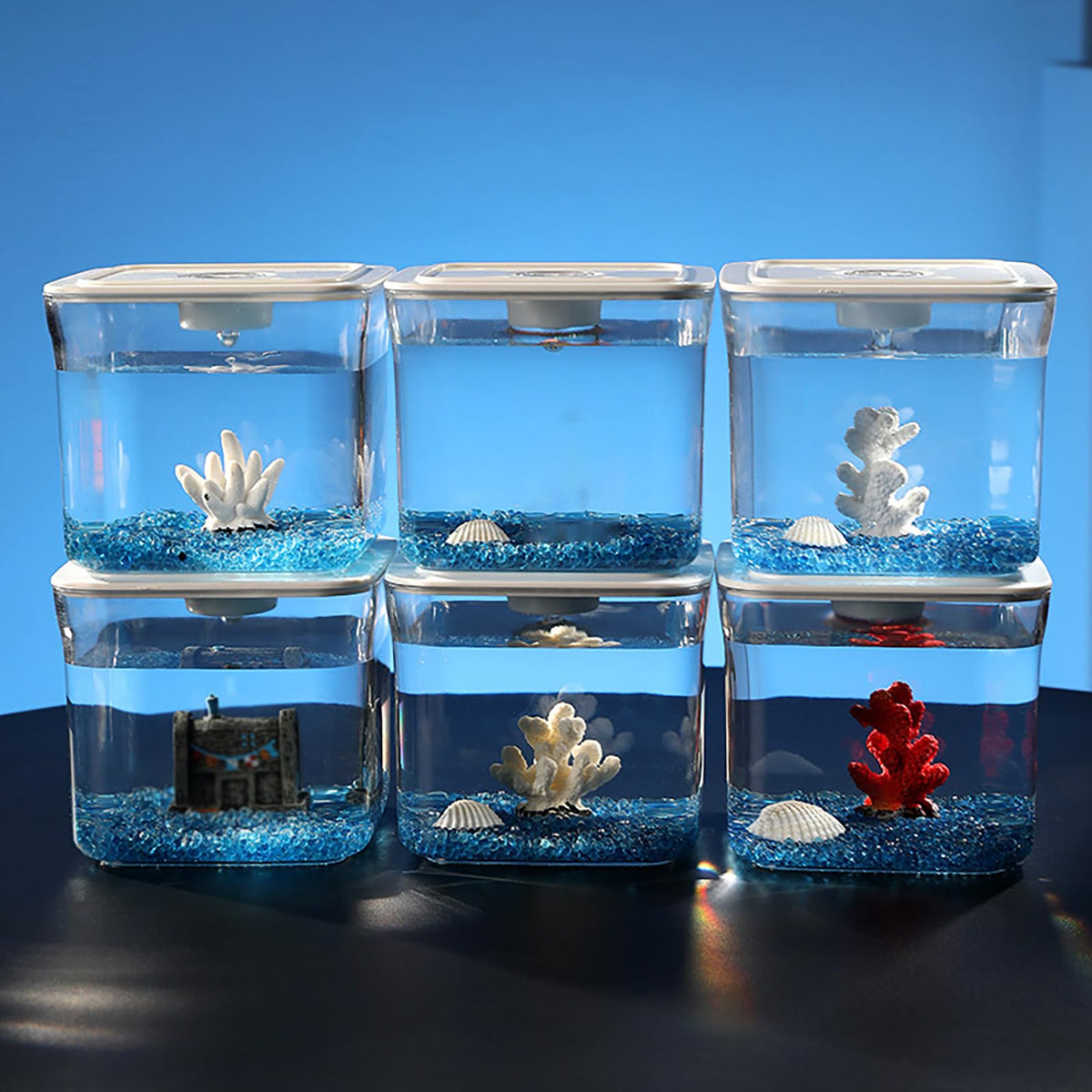 Micro Cube Fish Tank Starter Kit with LED Lighting S89157