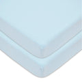 2 Pack Fitted Mini Crib Sheets 38x24" Blue B2157