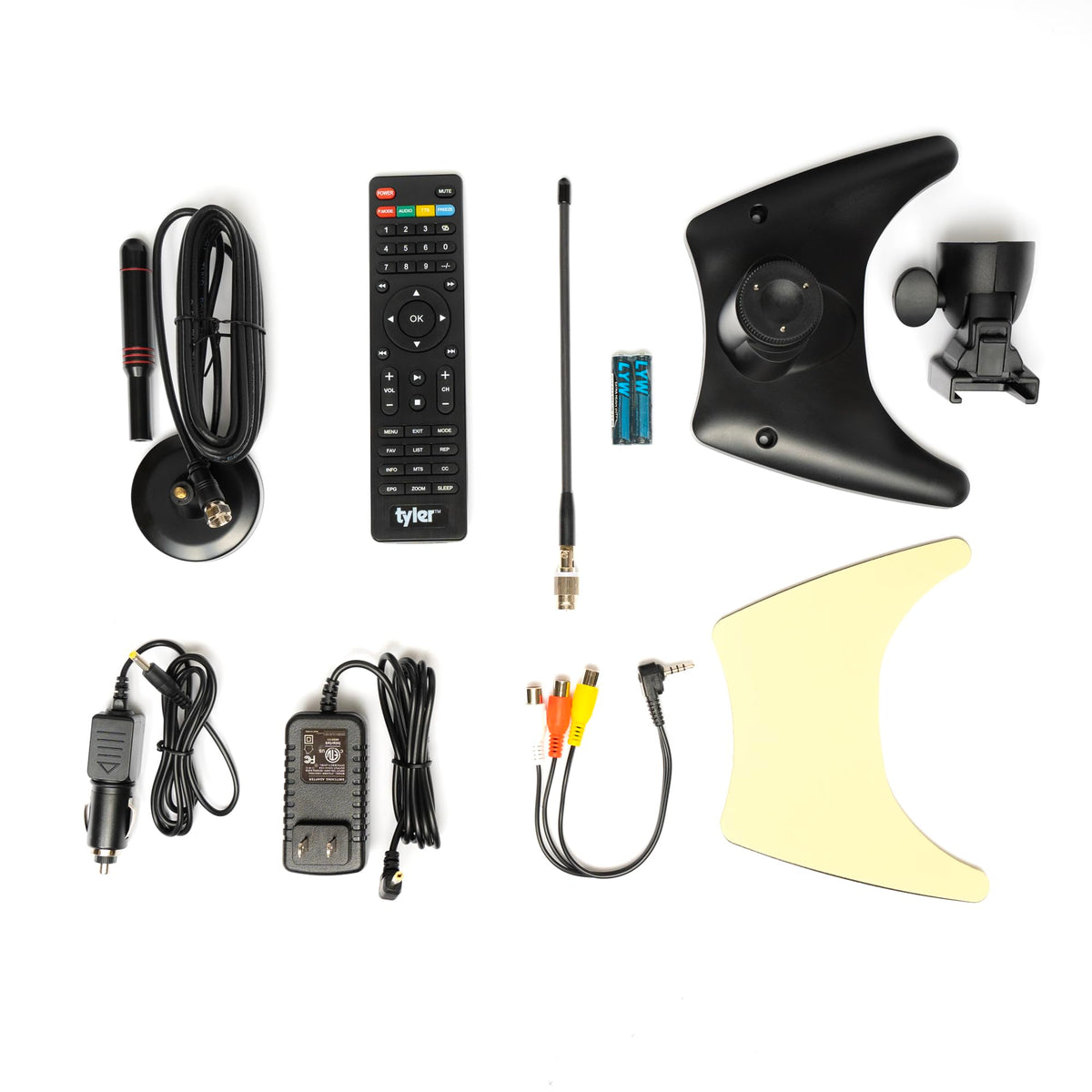 14” Portable LCD TV Monitor 1080P Rechargeable Battery Operated with Remote Control K24261