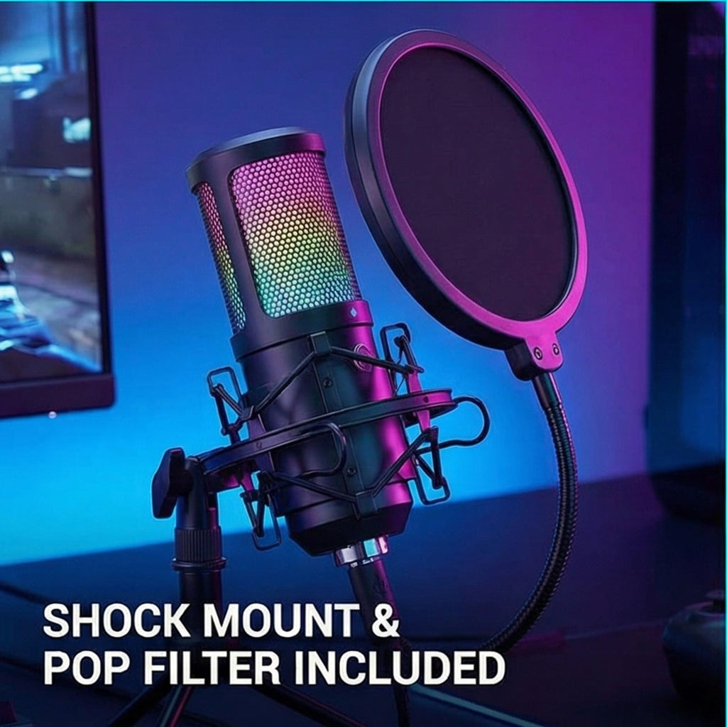 USB Condenser Gaming Mic with Shock Mount A5983