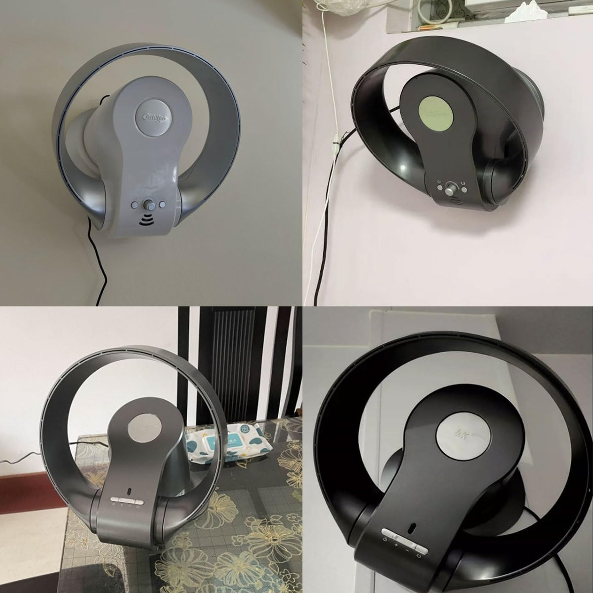 Bladeless Cooling Table Fan Wall Mount 3 Speeds Timer R511202