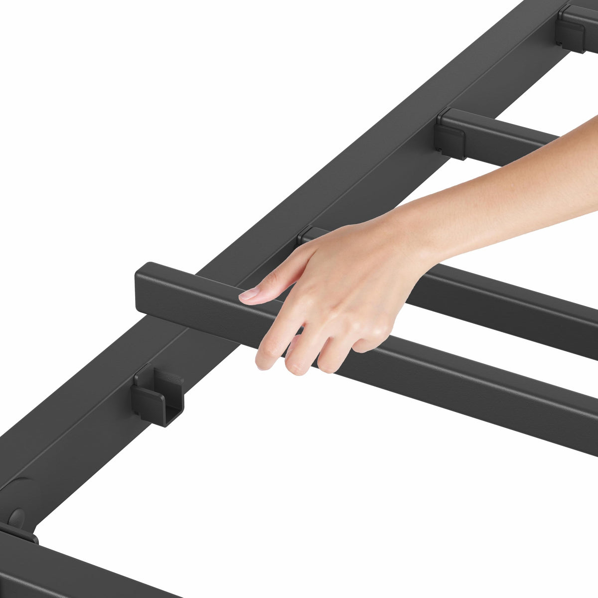 Queen Size 18 Inches Metal Bed Frame with Headboard Z409955