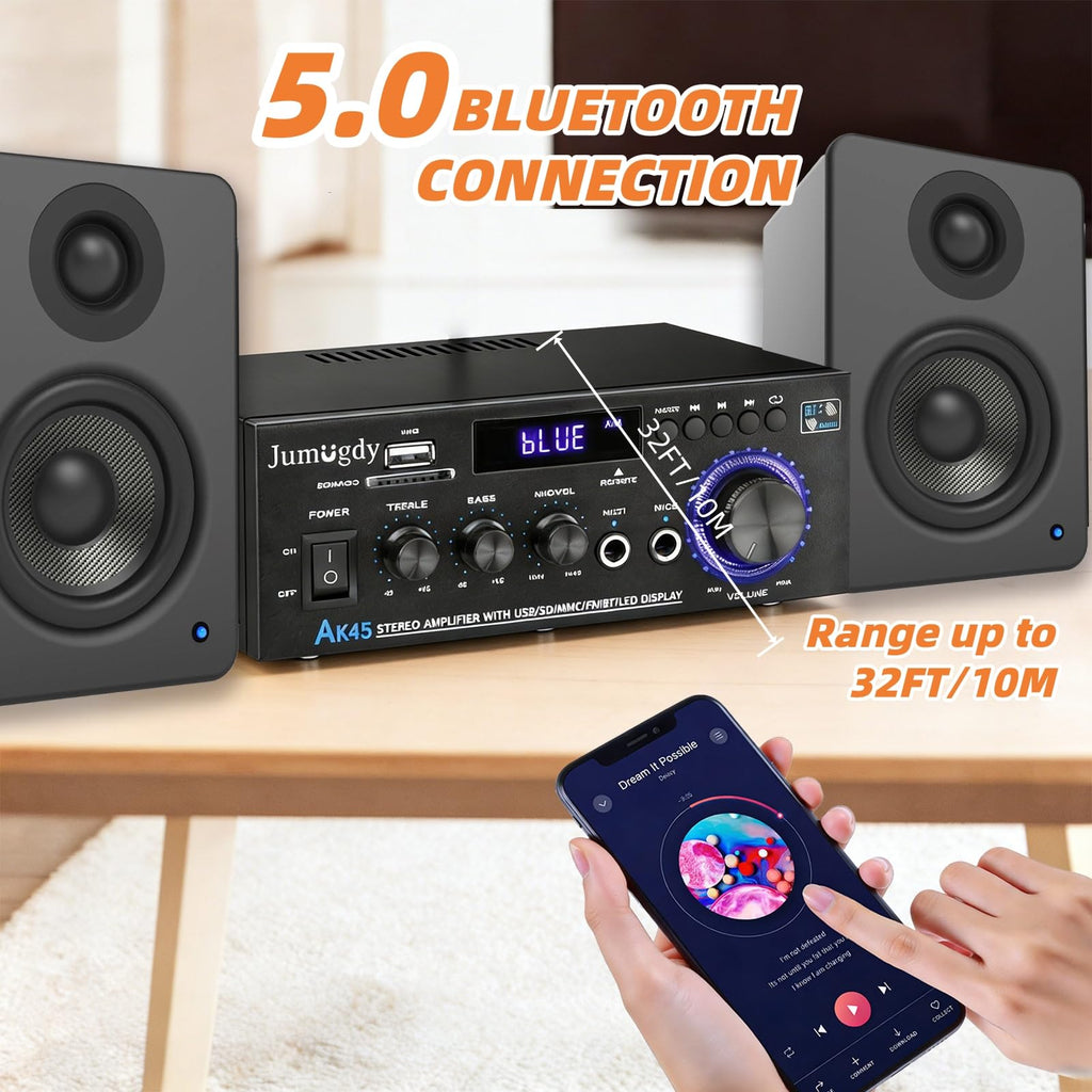 800W 2 Channel Bluetooth Power Amplifier E839