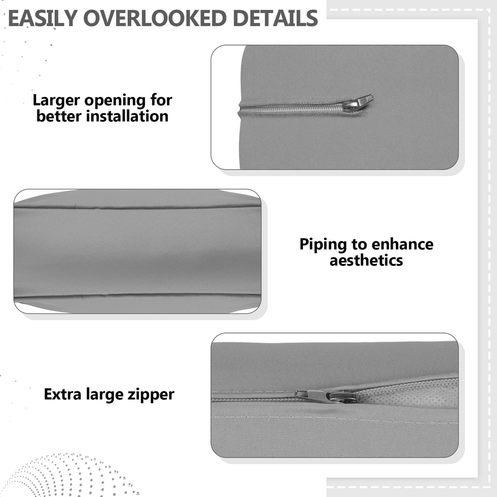 14 Piece Outdoor Waterproof Cushion Covers with Zipper W444400