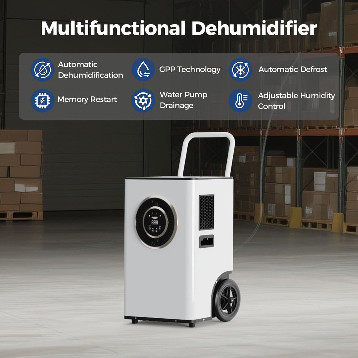 110 PPD Portable Commercial Dehumidifier with Pump A934181