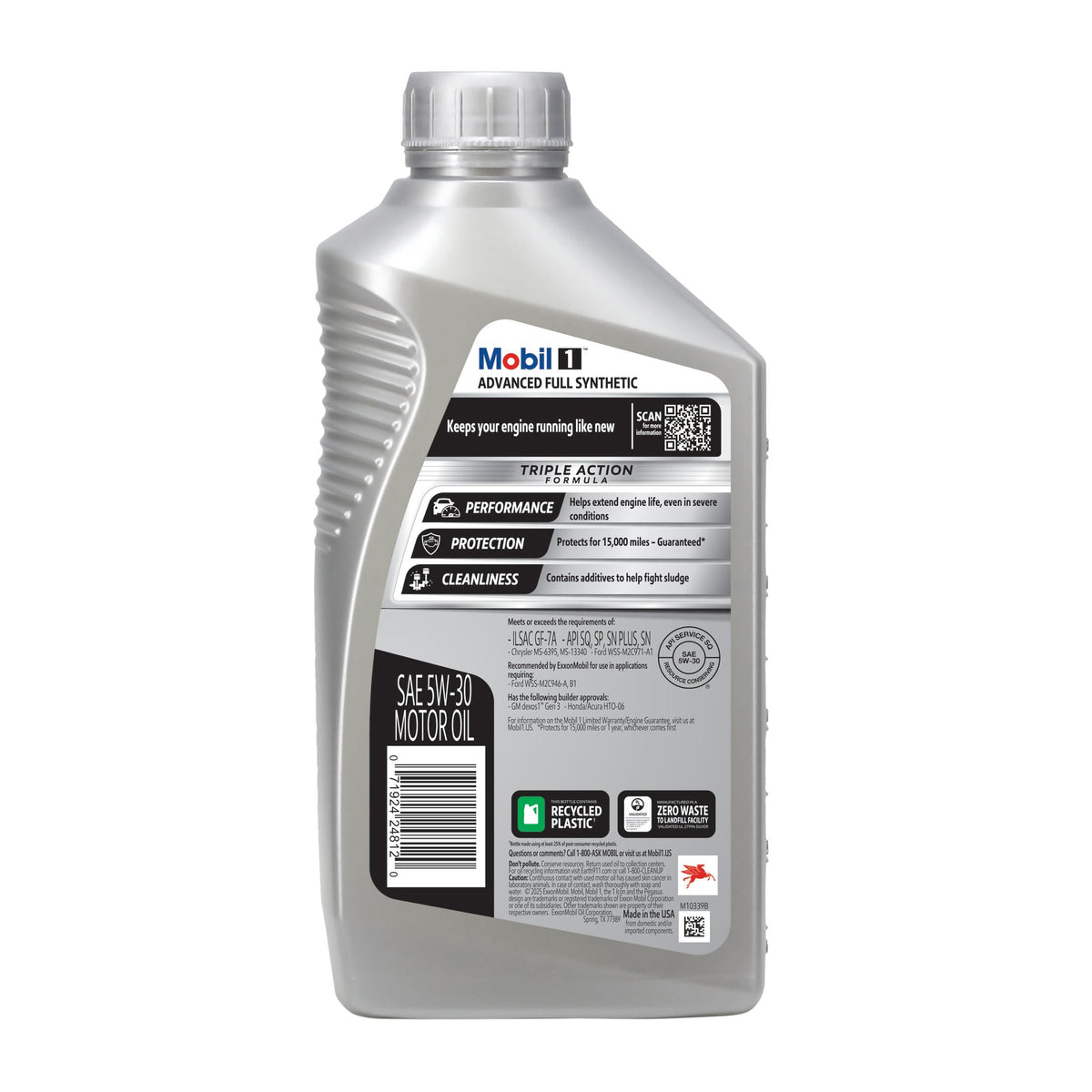 Full Synthetic Motor Oil 5W-30, 6-pack of 1 quarts P74967