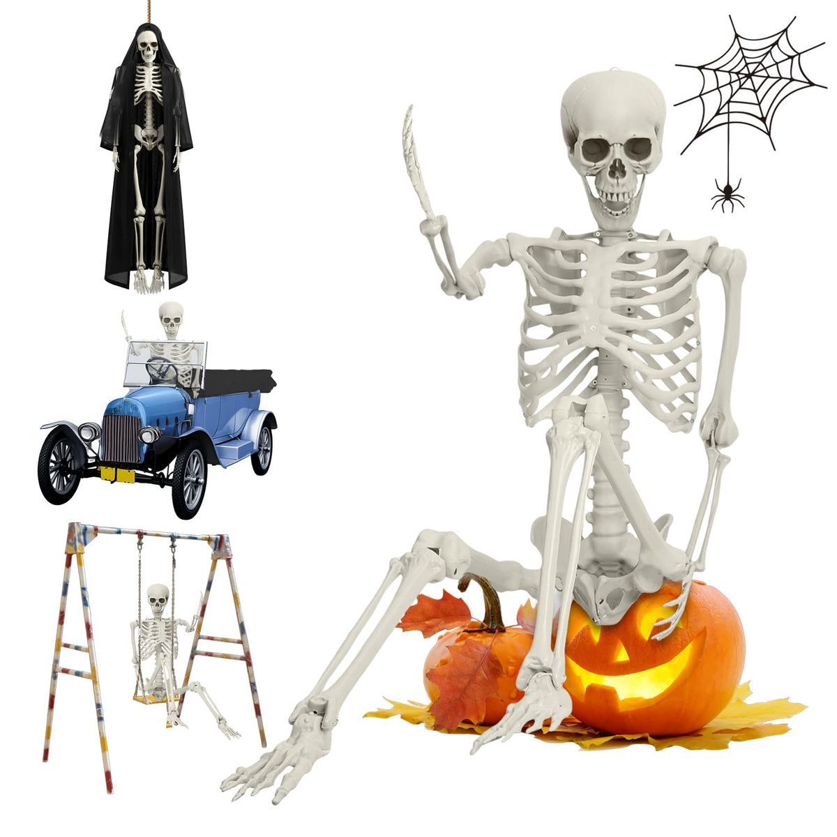 5.4FT Posable Life Size Skeleton V55266