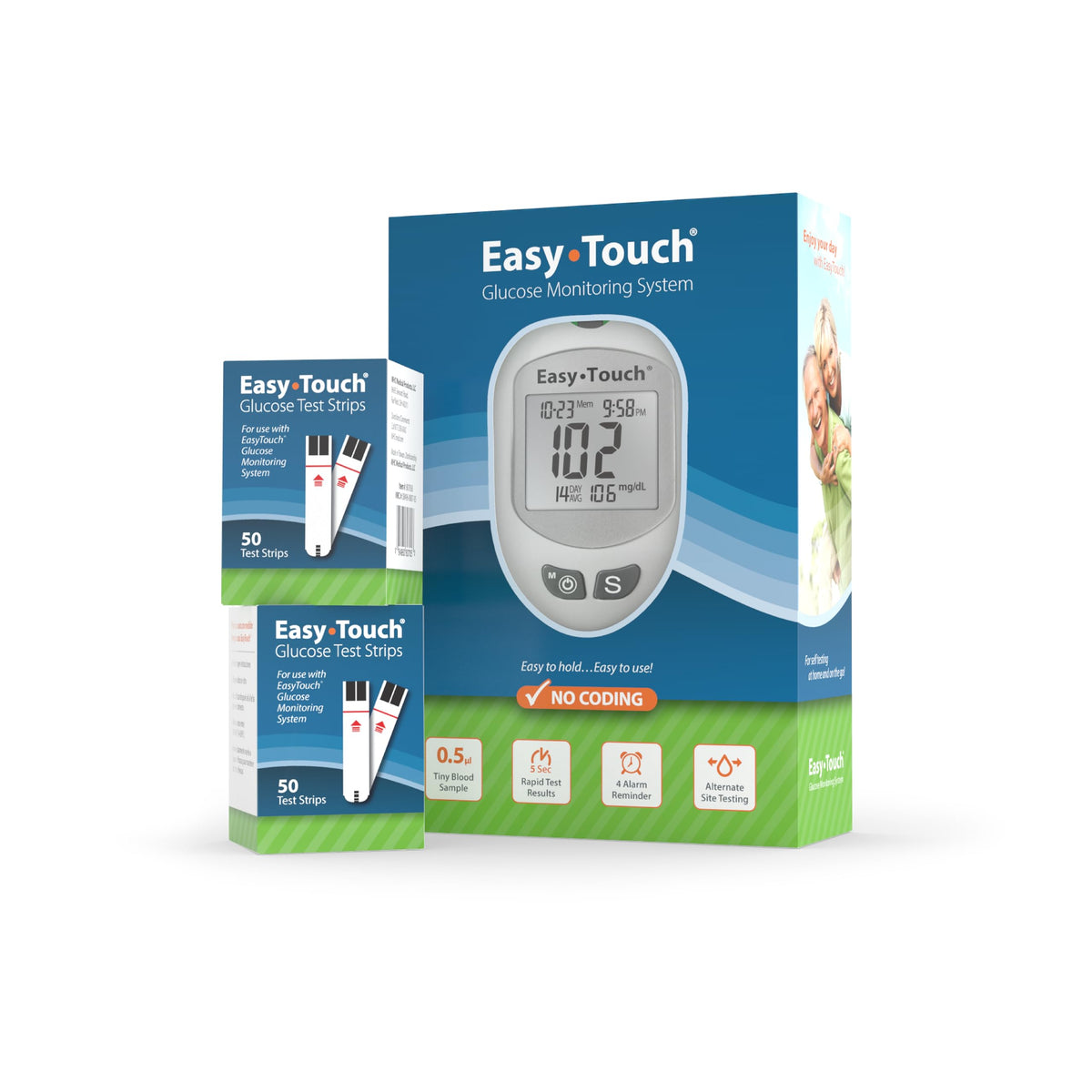 Glucose Meter Kit with 100 Test Strips B956