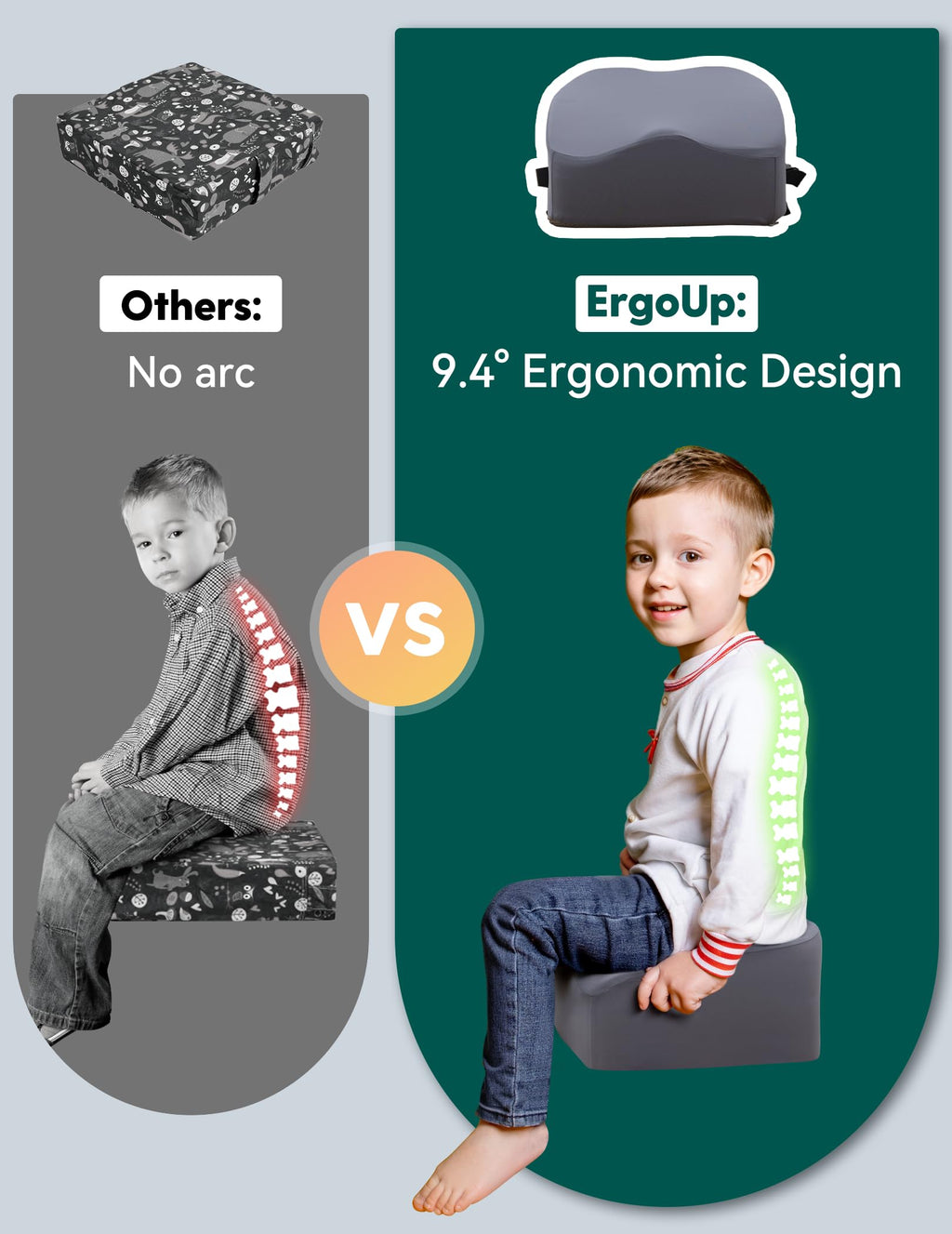 Booster Seat for Kitchen Chair, Dark Grey E73203