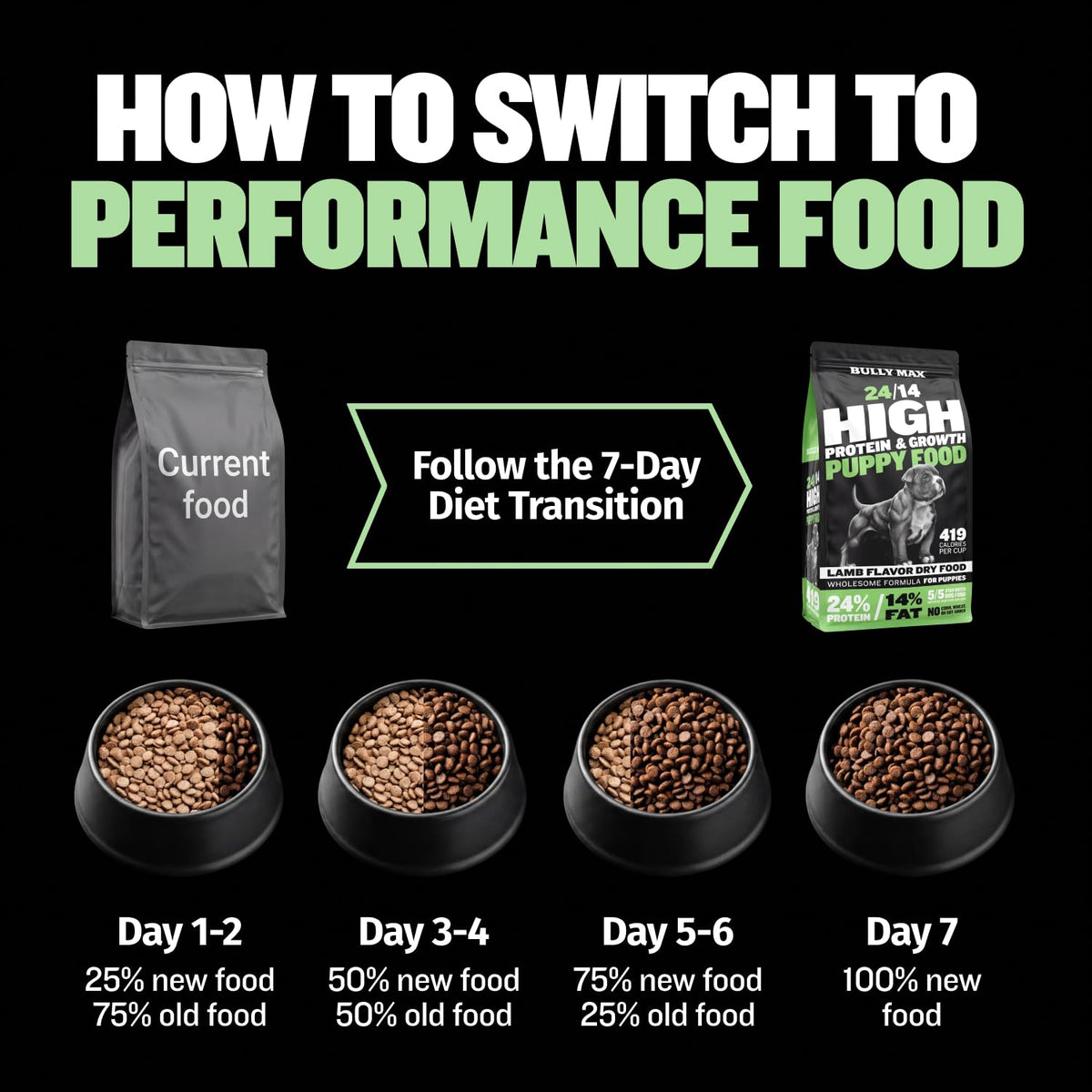 High Protein Lamb and Rice Dry Dog Food for Puppies, 5 lb Bag Q488