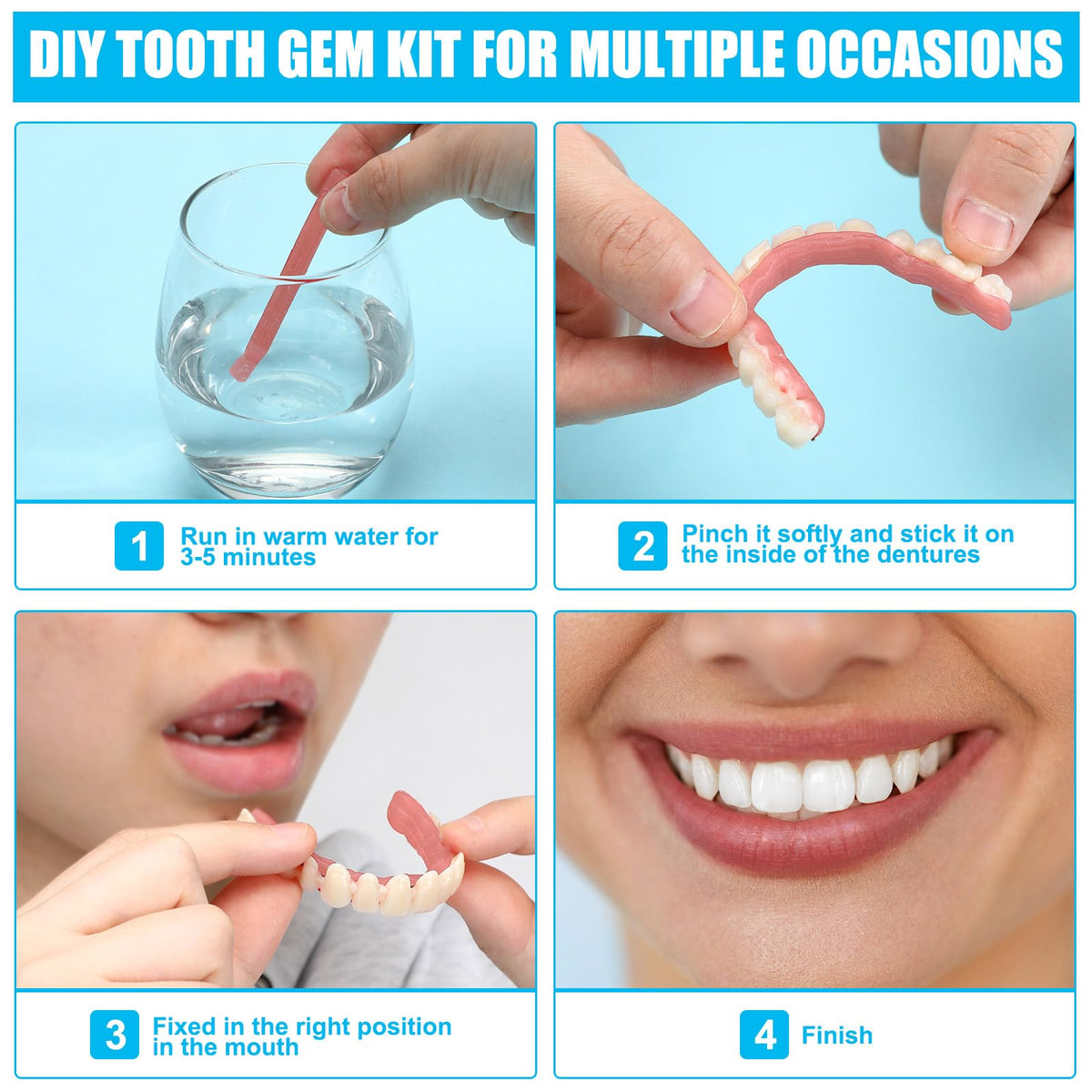 16 Pcs Dentures DIY Repair Kit R903008