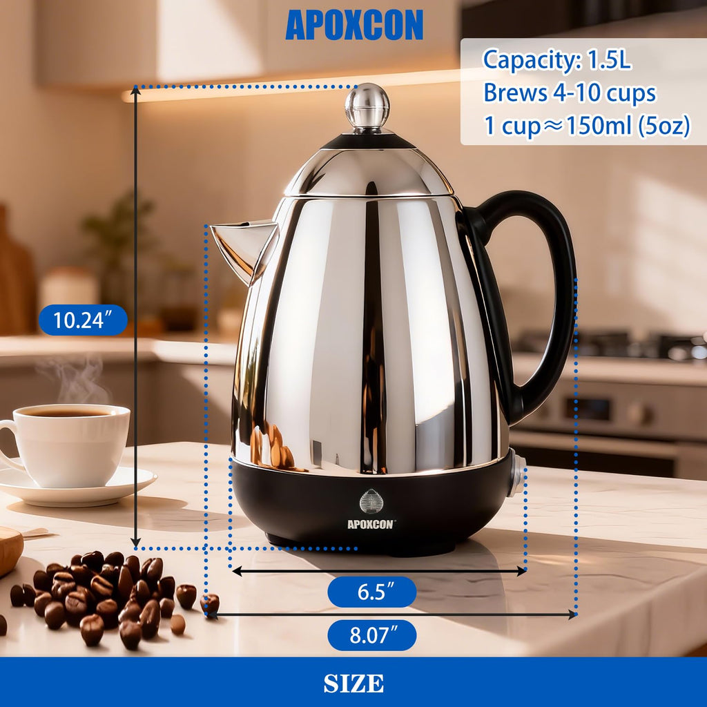 Electric Stainless Steel Coffee Percolator 10 Cup F286271