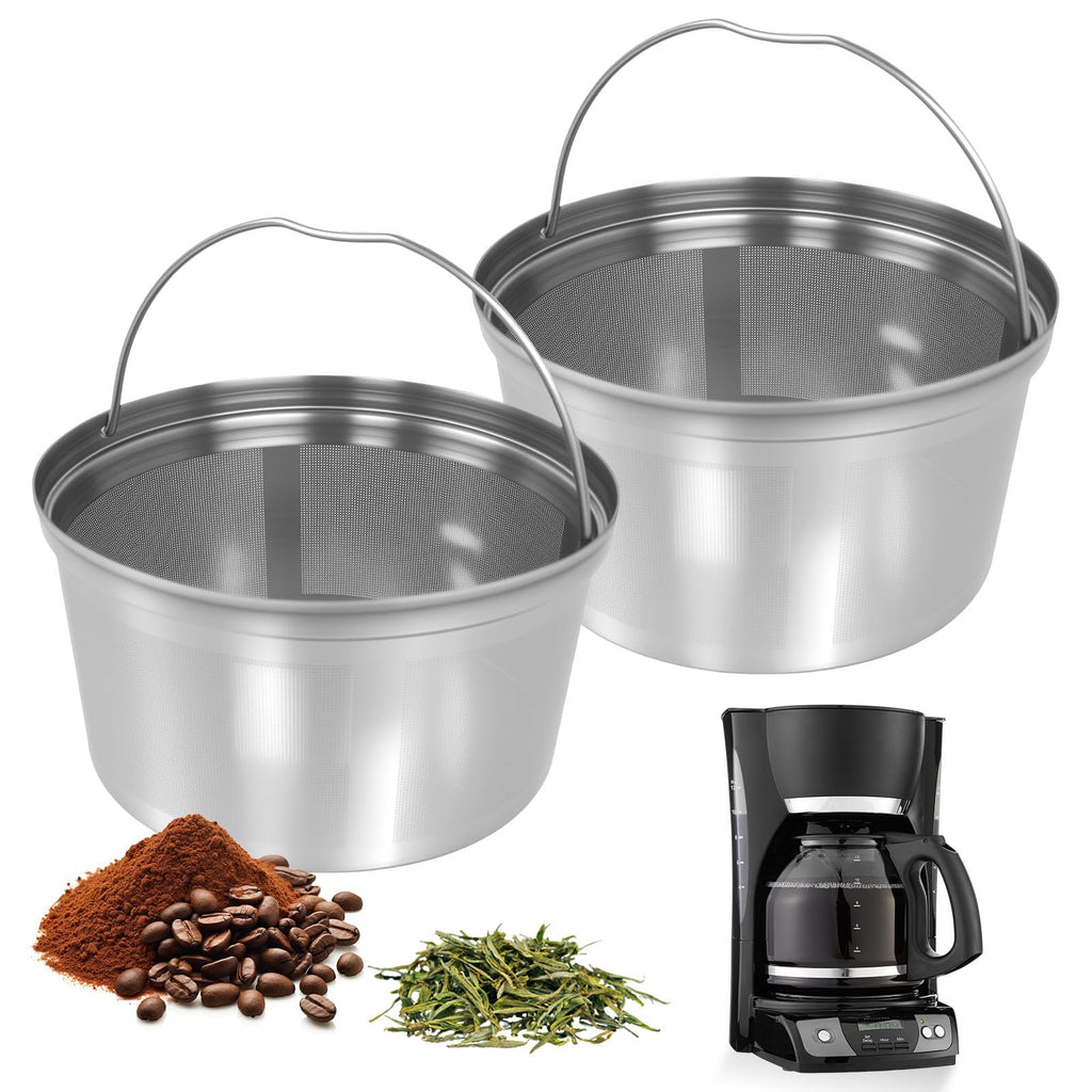 Stainless Steel Reusable Coffee Filter 2 Pack B431
