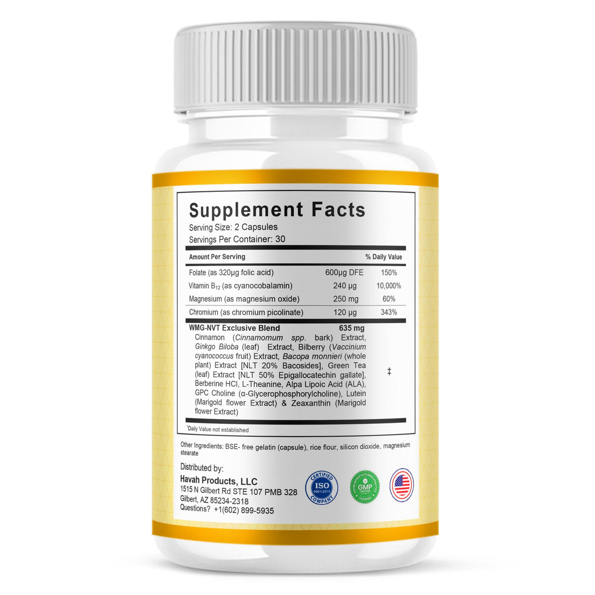 5 Pack 300 Capsules Blood Support U36136