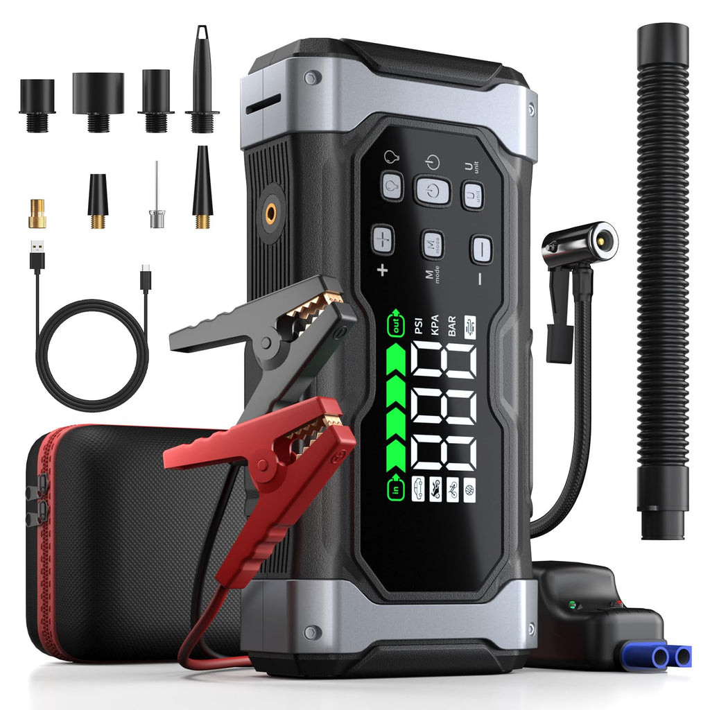 12V Portable Car Jump Starter with 150PSI Air Compressor N61755