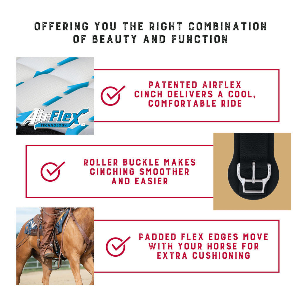30" Anti-Slip Nylon Horse Cinch F25812