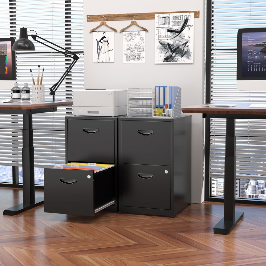 2 Drawer Metal File Cabinet with Lock L95584