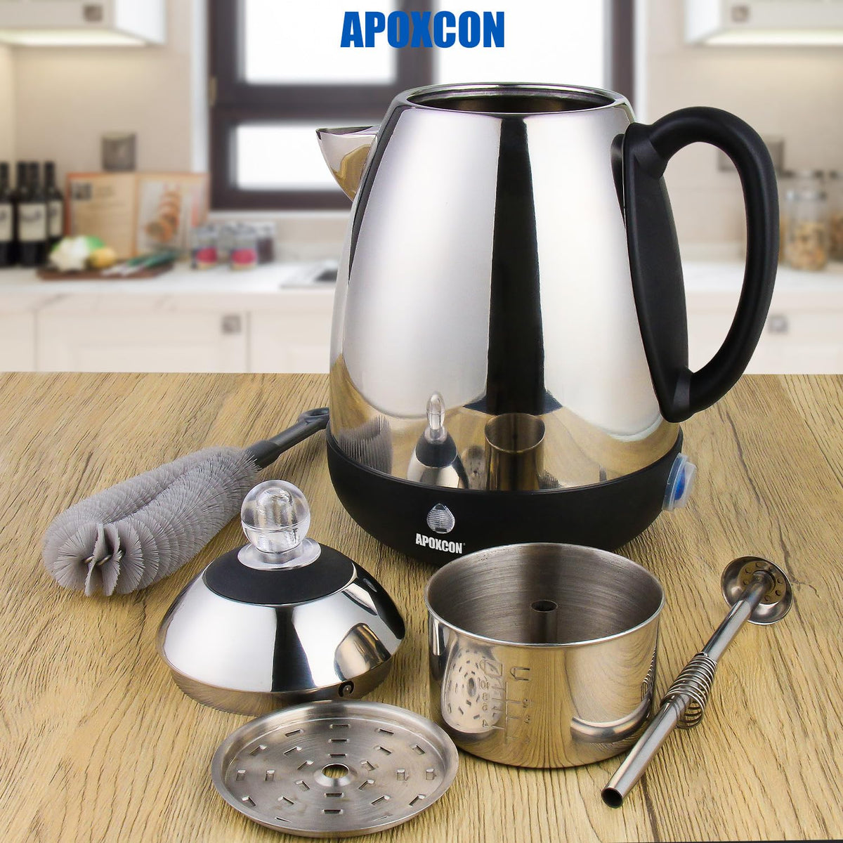 Electric Stainless Steel Coffee Percolator 10 Cup F286271