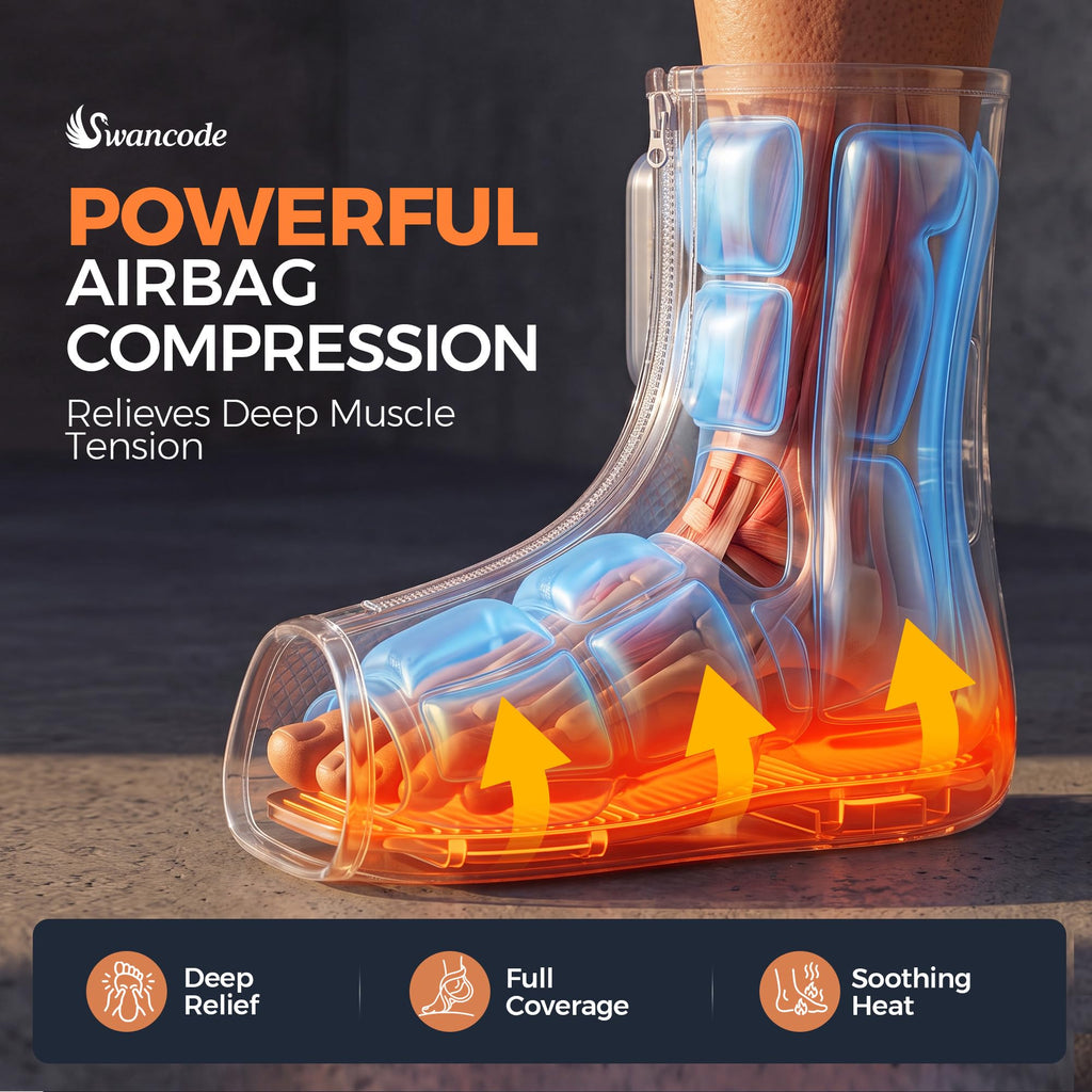 Air Compression Foot and Ankle Massager with Heat W91123