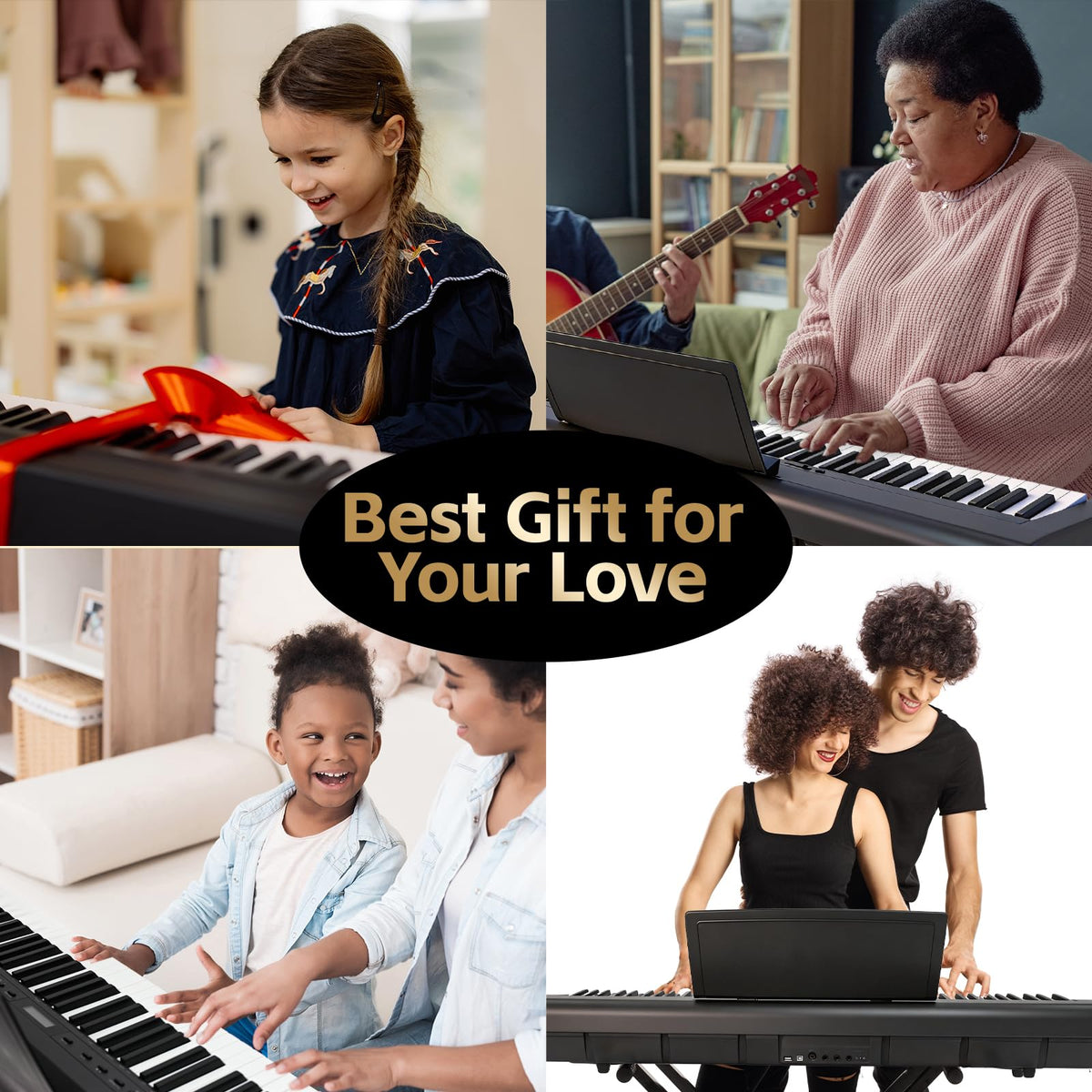 88 Key Weighted Digital Piano with Graded Hammer Action W126
