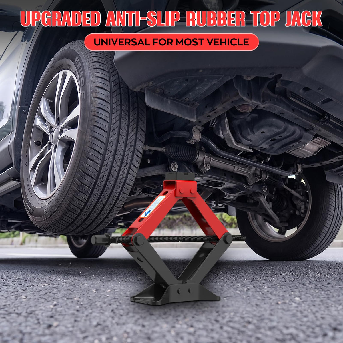 3 Ton Heavy Duty Scissor Jack Kit with Lug Wrench G130430