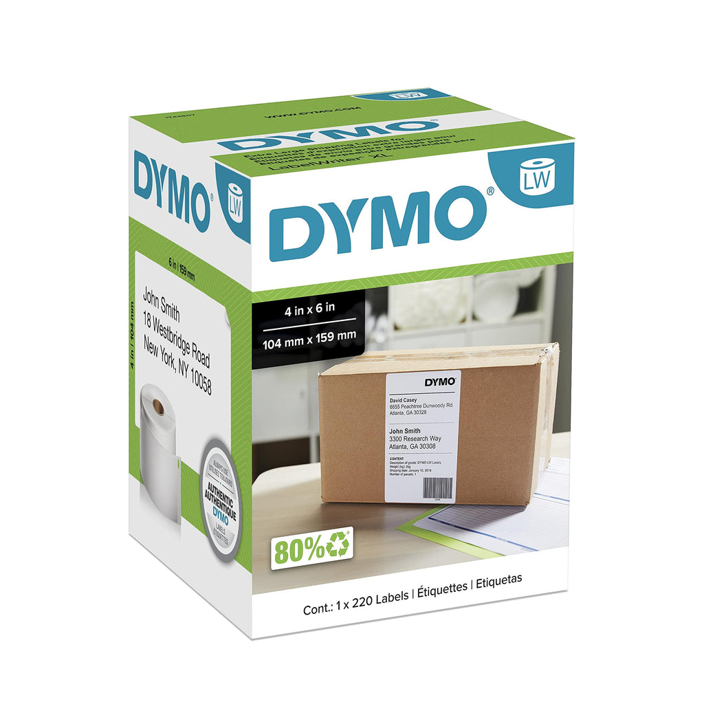 Extra-Large White Shipping Labels, 1 Roll of 220 Z97322