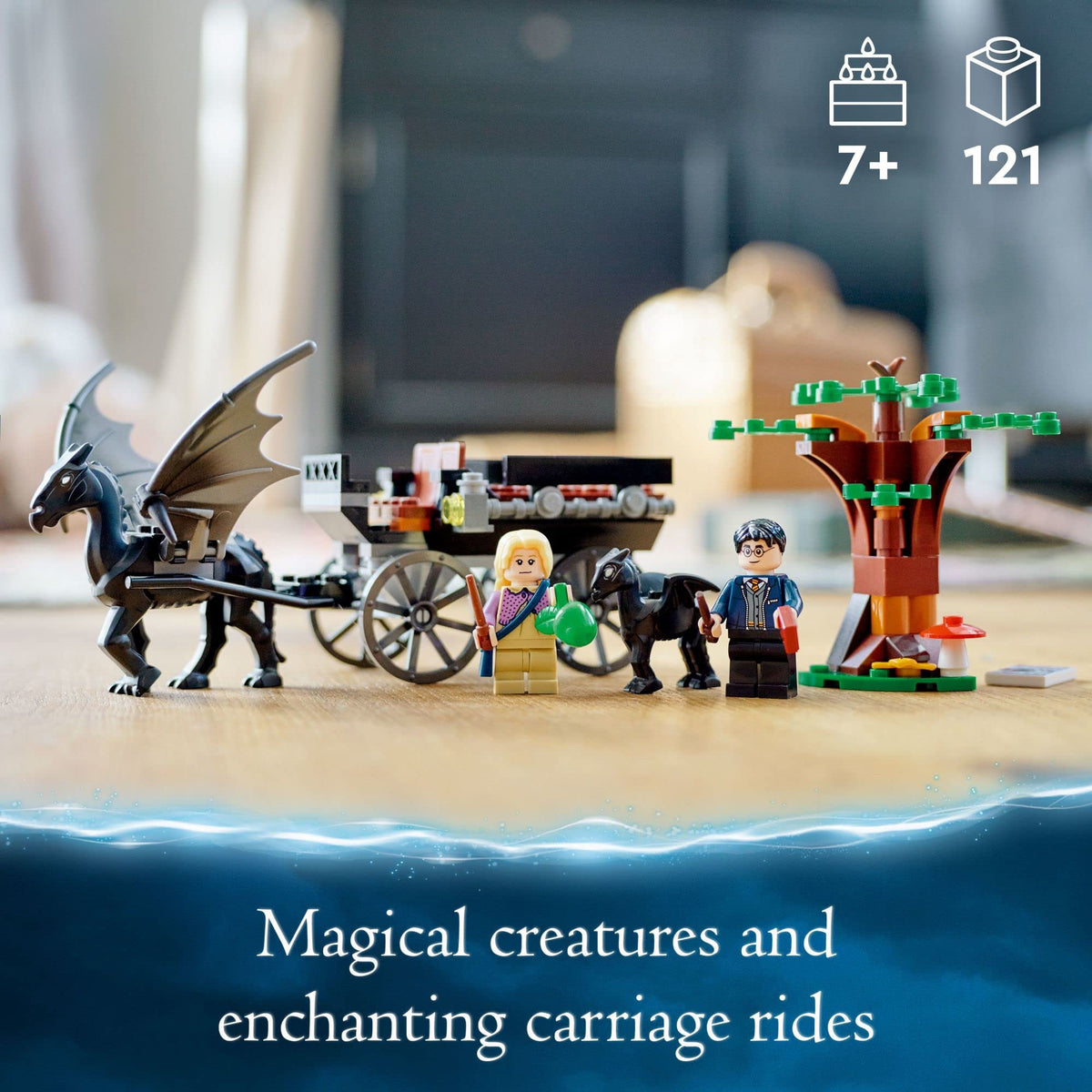 Building Toy Set with 2 Winged Horse Figures and Minifigure H87310