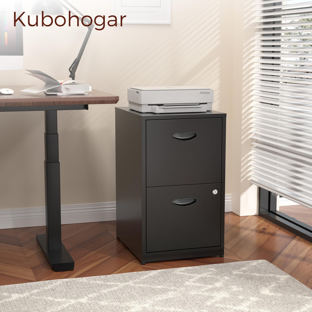 2 Drawer Metal File Cabinet with Lock L95584